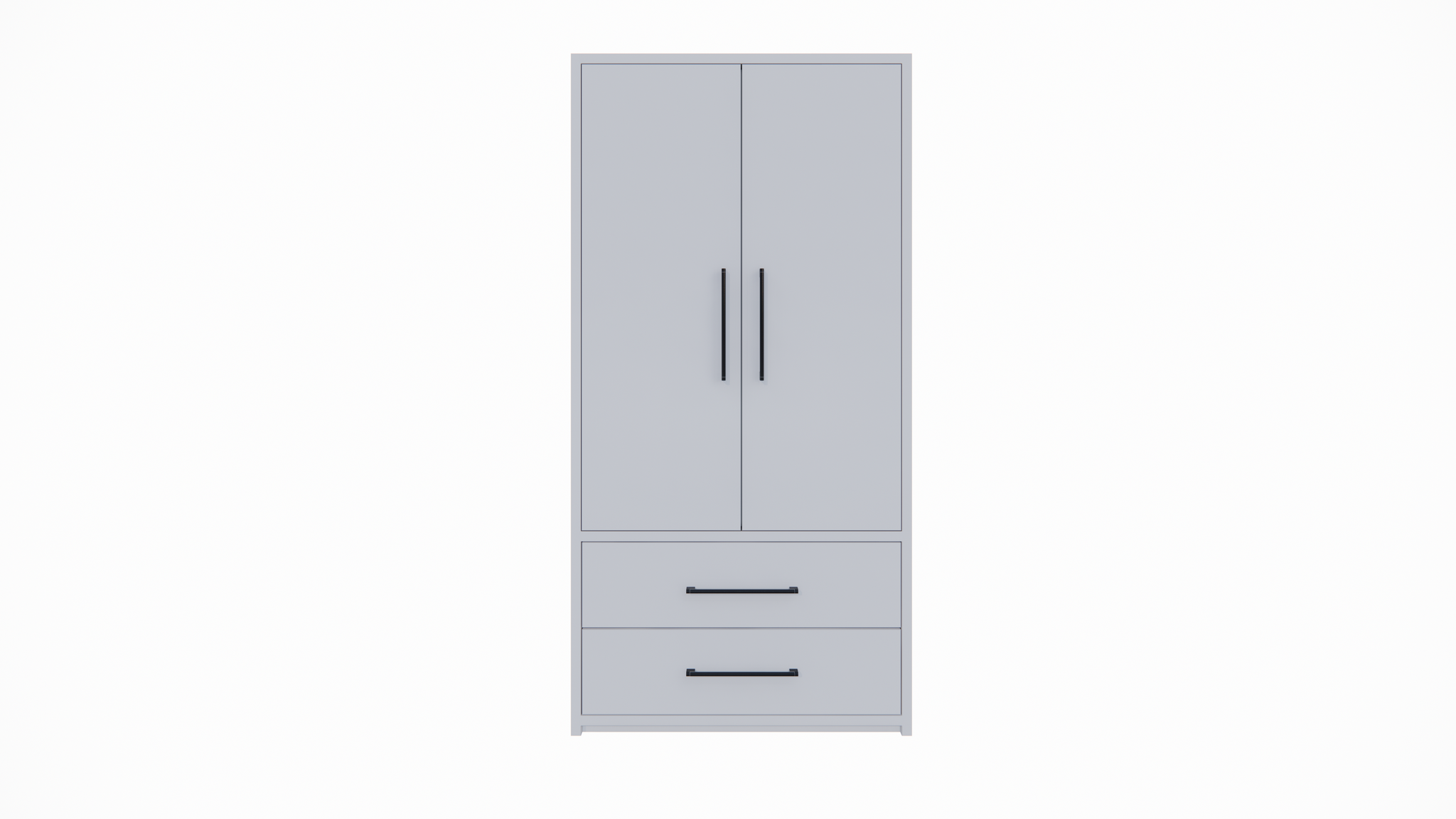 Kleiderschrank Zakyntos 02 - 120x60x200H cm - 2 Türen - 2 Schubladen