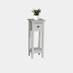 Beistelltisch Deux - 30x30x80H cm - 1 Schublade - 1 Ablage