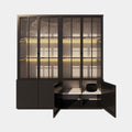 Buffet/Vitrine Gibraltar - 240x50x225H cm - Stahltüren - Standard OHNE Beleuchtung