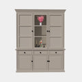 Buffetschrank Richland - 170x51x220H cm - geschlossene Türen im Oberschrank - 6 Flügeltüren - 3 Soft-Close-Schubladen - Landhausstil