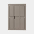 Teramo Kleiderschrank - 160x60x240H cm - 3 Türen - Kleiderstange - 3 Schubladen - Einlegeböden