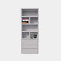 Sideboard Dallas - 90x40x230H cm - schlankes Design - offene Fächer - 3 grifflose Soft-Close-Schubladen - 5cm Fachbodenstärke