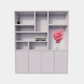 Kleiderschrank Formentera - 200x35x235H cm - Fachbodenstärke 4cm - 4 grifflose Push-to-open-Türen - schlichtes Design
