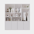 Terni Fächerschrank - 220x40x230H cm - 4 cm Fachbodenstärke - 4 push-to-open Türen - schlankes Design