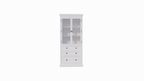 Buffetschrank Alaska - 100x48x225H cm - schwarze Griffe - 3 Soft-Close-Schubladen