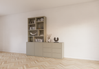 Albi Anrichte/Schrank - 230x30/45x240H cm - Schubladen und Türen mit Push-to-Open - 4cm Bodenstärke