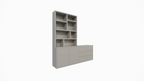 Albi Anrichte/Schrank - 230x30/45x240H cm - Schubladen und Türen mit Push-to-Open - 4cm Bodenstärke