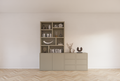 Albi Anrichte/Schrank - 230x30/45x240H cm - Schubladen und Türen mit Push-to-Open - 4cm Bodenstärke