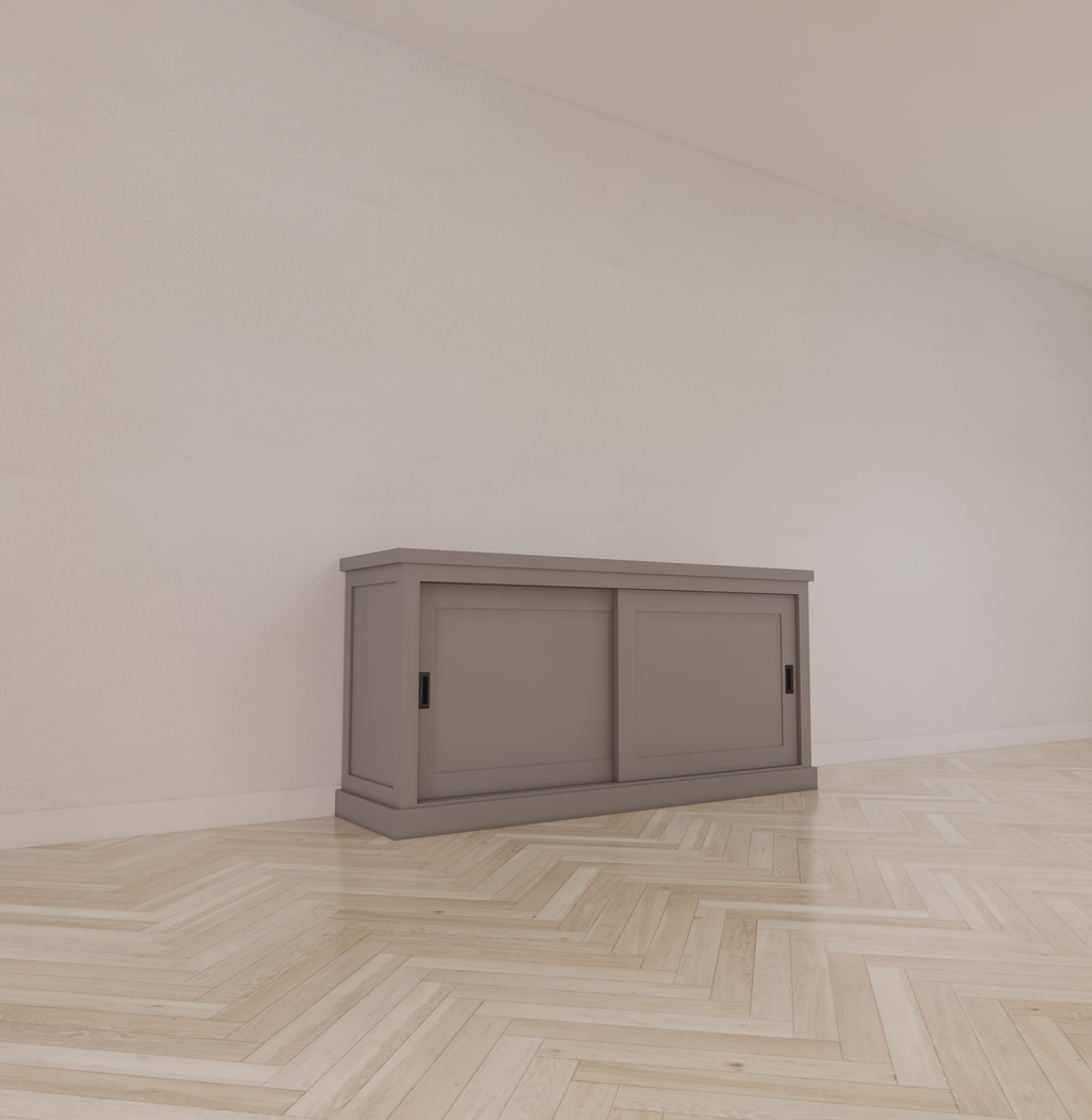 Sideboard Algarve 01 - 165x46x80H cm - 2 Schiebetüren - schlichtes Design