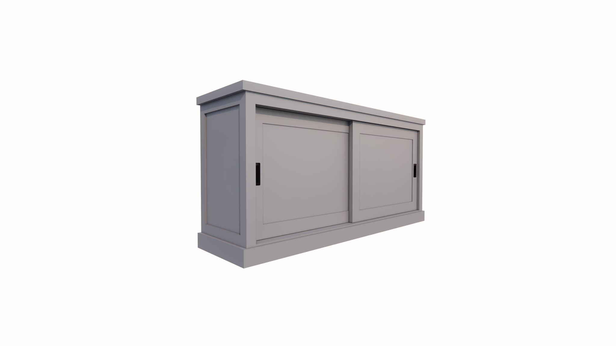 Sideboard Algarve 01 - 165x46x80H cm - 2 Schiebetüren - schlichtes Design