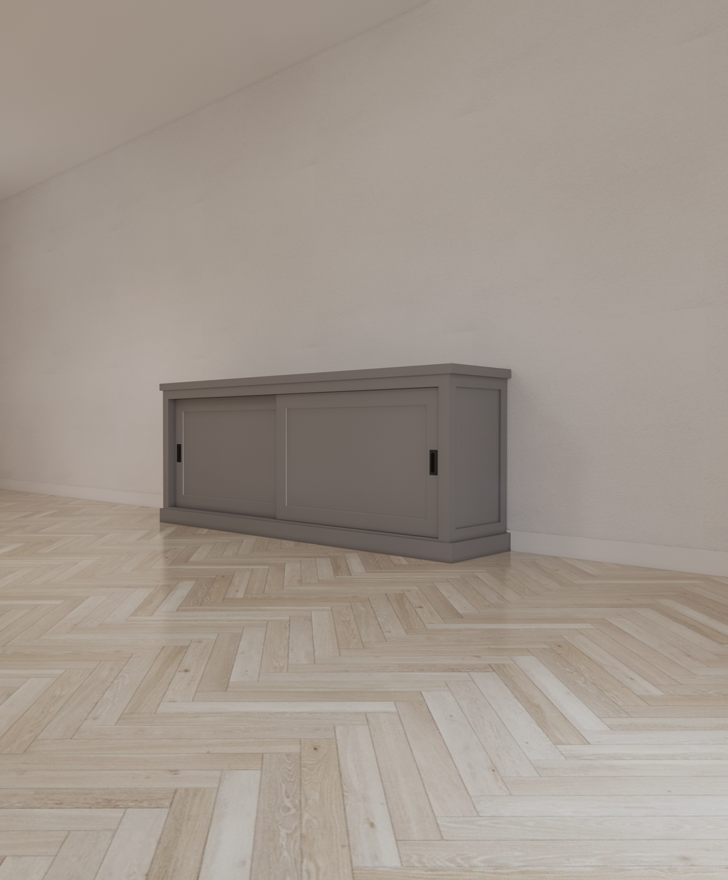 Sideboard Algarve 02 - 200x46x80H cm - 2 Schiebetüren - schlichtes Design