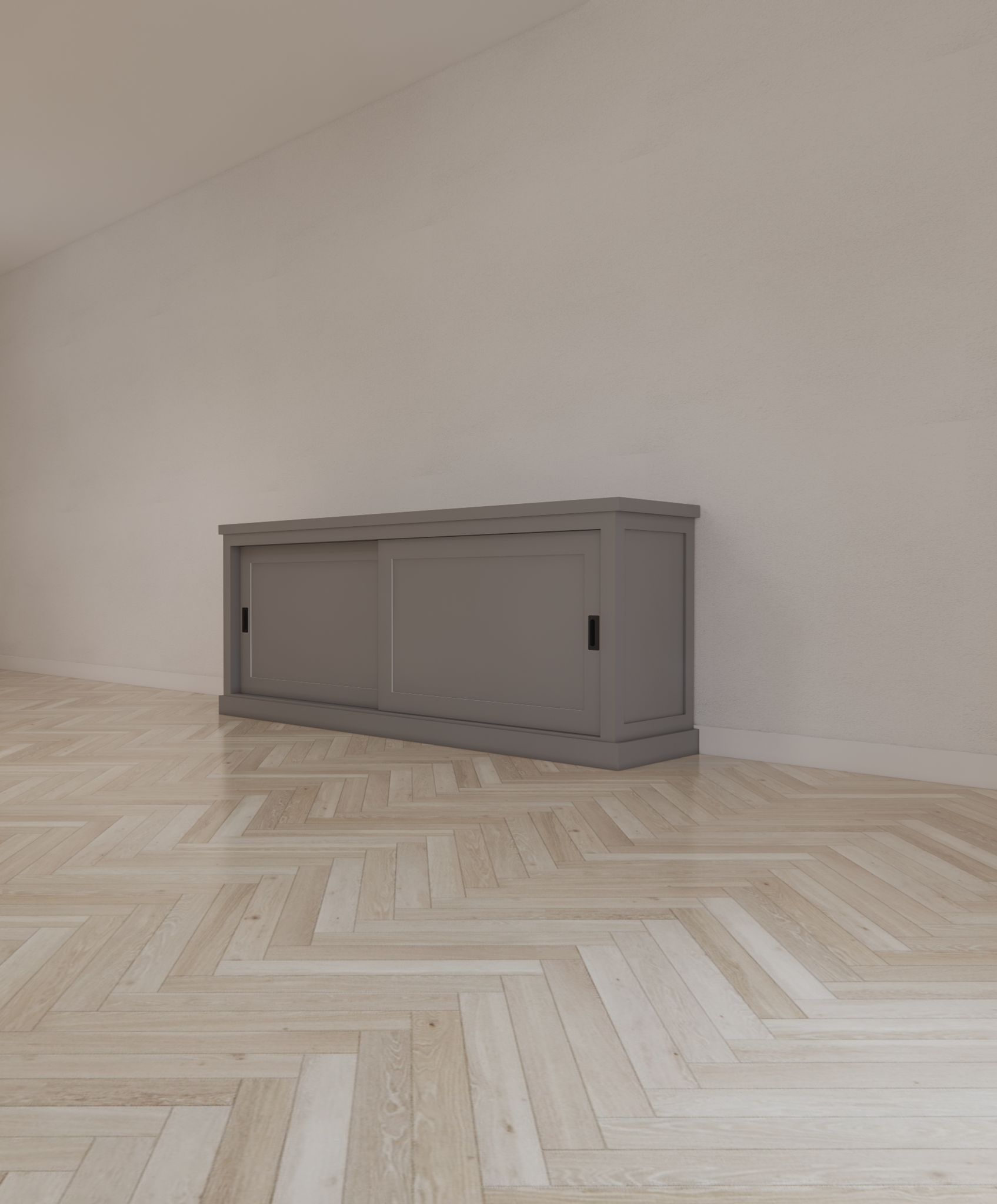 Sideboard Algarve 02 - 200x46x80H cm - 2 Schiebetüren - schlichtes Design