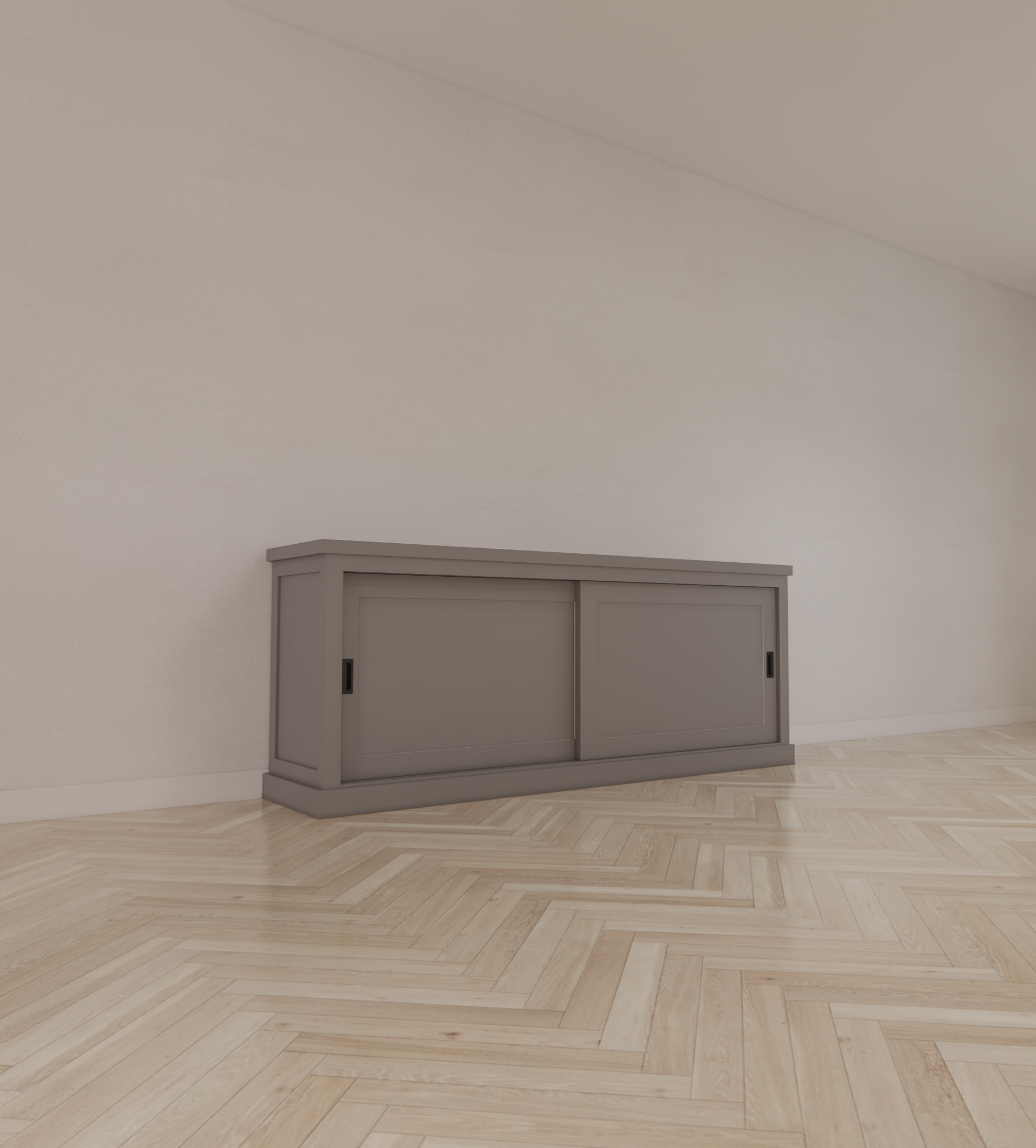 Sideboard Algarve 02 - 200x46x80H cm - 2 Schiebetüren - schlichtes Design