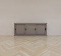Sideboard Algarve 03 - 200x46x80H cm - 3 Schiebetüren - schlichtes Design