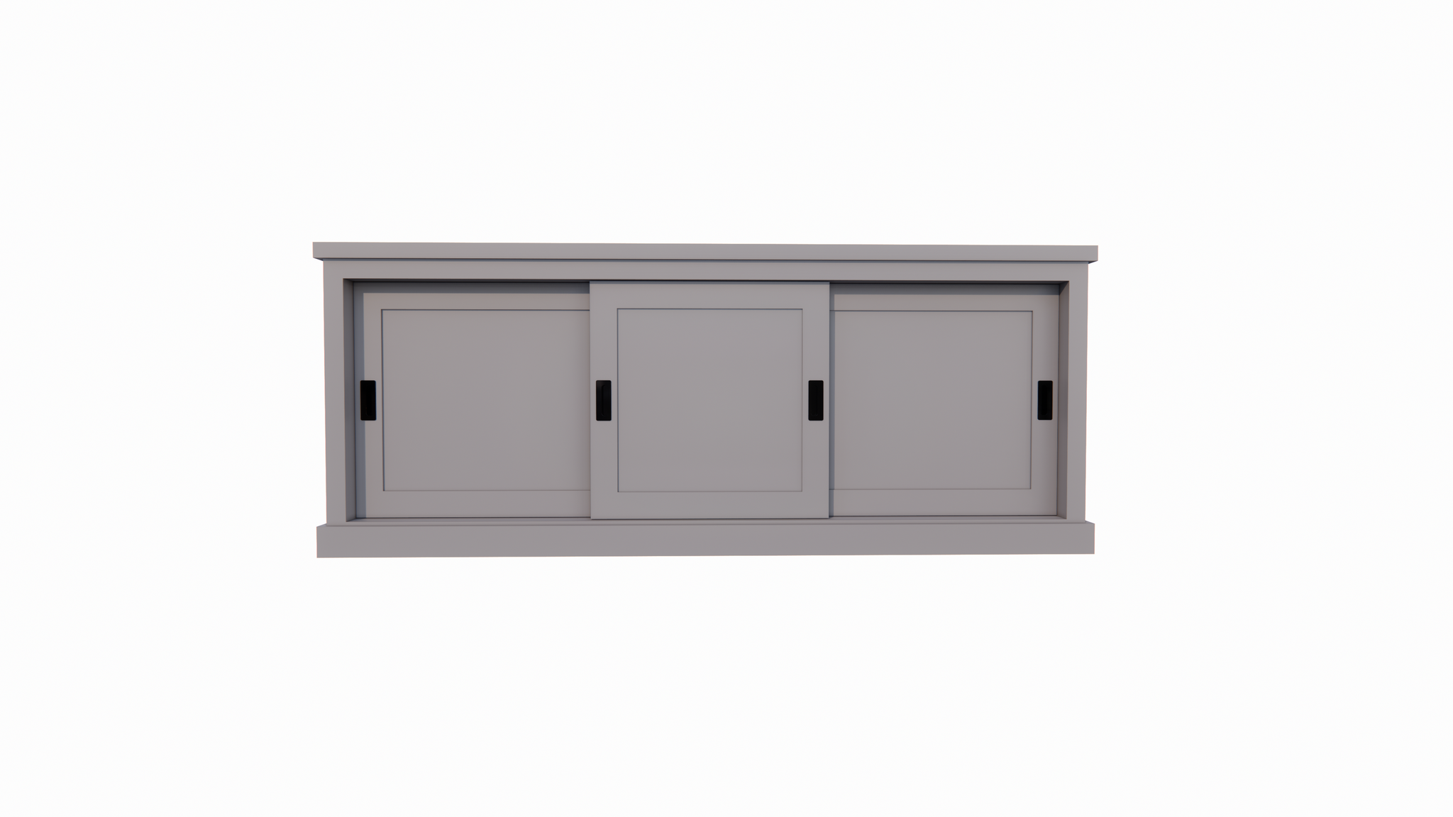 Sideboard Algarve 03 - 200x46x80H cm - 3 Schiebetüren - schlichtes Design