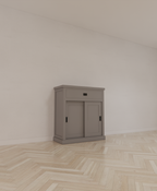 Sideboard Algarve 05 - 110x46x110H cm - 2 Schiebetüren - 1 Soft-Close-Schublade - schlichtes Design