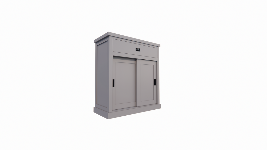 Sideboard Algarve 05 - 110x46x110H cm - 2 Schiebetüren - 1 Soft-Close-Schublade - schlichtes Design