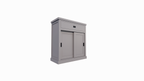 Sideboard Algarve 05 - 110x46x110H cm - 2 Schiebetüren - 1 Soft-Close-Schublade - schlichtes Design