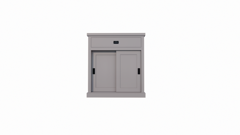 Sideboard Algarve 05 - 110x46x110H cm - 2 Schiebetüren - 1 Soft-Close-Schublade - schlichtes Design