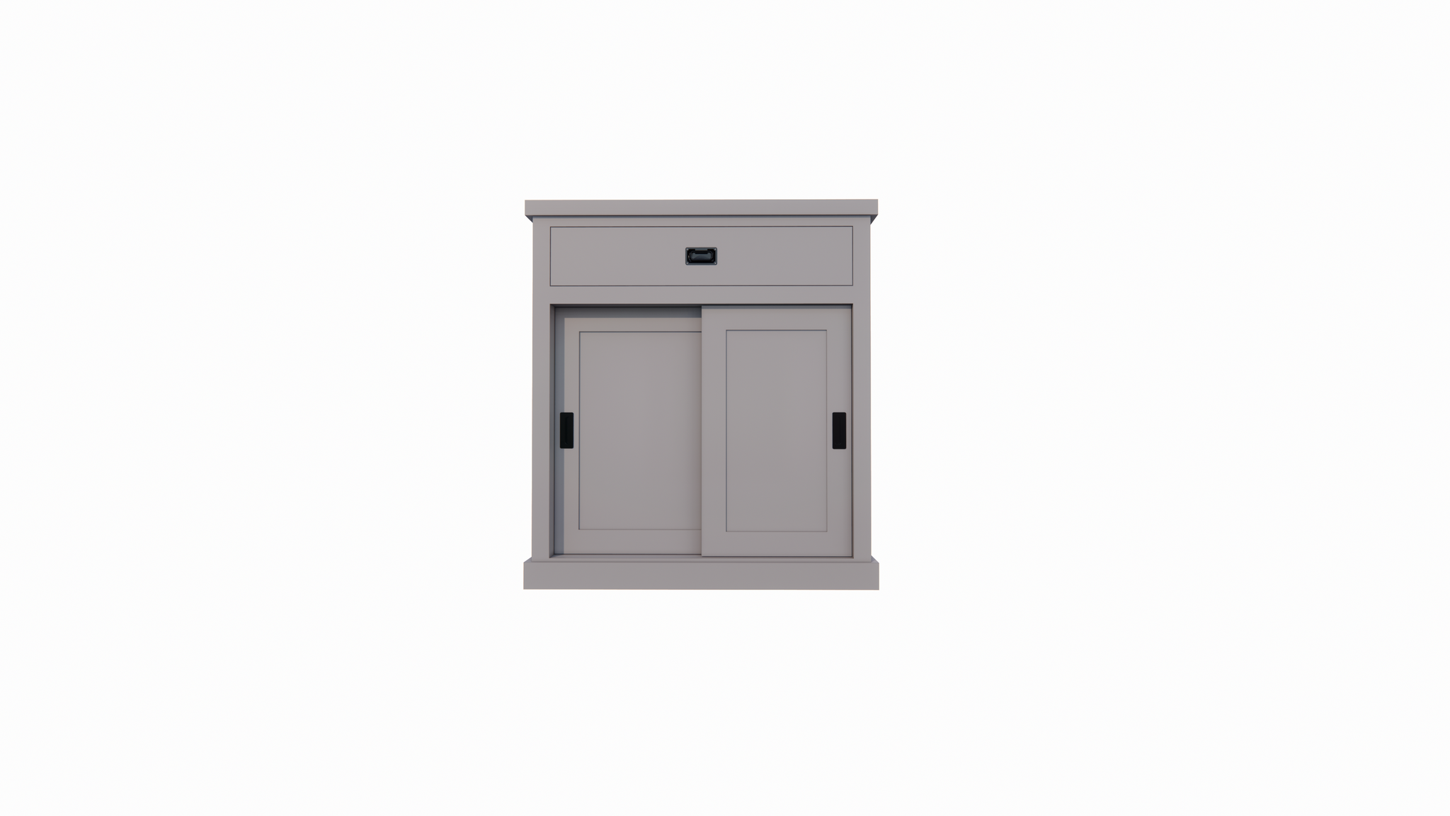 Sideboard Algarve 05 - 110x46x110H cm - 2 Schiebetüren - 1 Soft-Close-Schublade - schlichtes Design