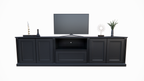 TV-Sideboard Amalfi - 220x40x60H cm - 4 grifflose Push-to-open-Türen - 1 Push-to-open-Schublade - schlichtes Design