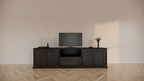 TV-Sideboard Amalfi - 220x40x60H cm - 4 grifflose Push-to-open-Türen - 1 Push-to-open-Schublade - schlichtes Design