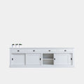 Sideboard Atlanta - 300x50x90H cm - 4 Soft-Close-Schubladen - 4 geschlossene Schiebetüren
