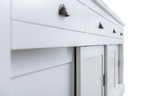 Sideboard Atlanta - 300x50x90H cm - 4 Soft-Close-Schubladen - 4 geschlossene Schiebetüren