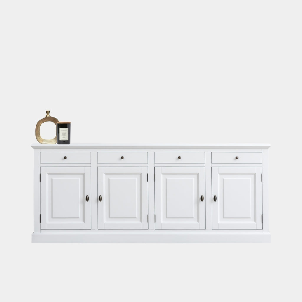 Brela Sideboard - 230x45x95H cm - 4 Schubladen - 4 Flügeltüren