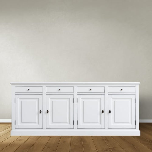 Brela Sideboard - 230x45x95H cm - 4 Schubladen - 4 Flügeltüren