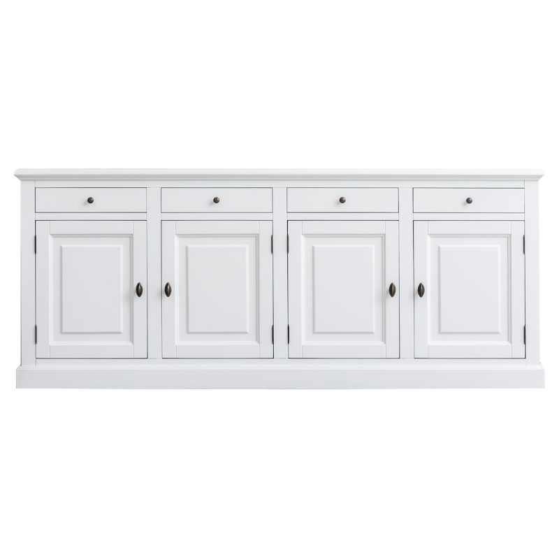 Brela Sideboard - 230x45x95H cm - 4 Schubladen - 4 Flügeltüren