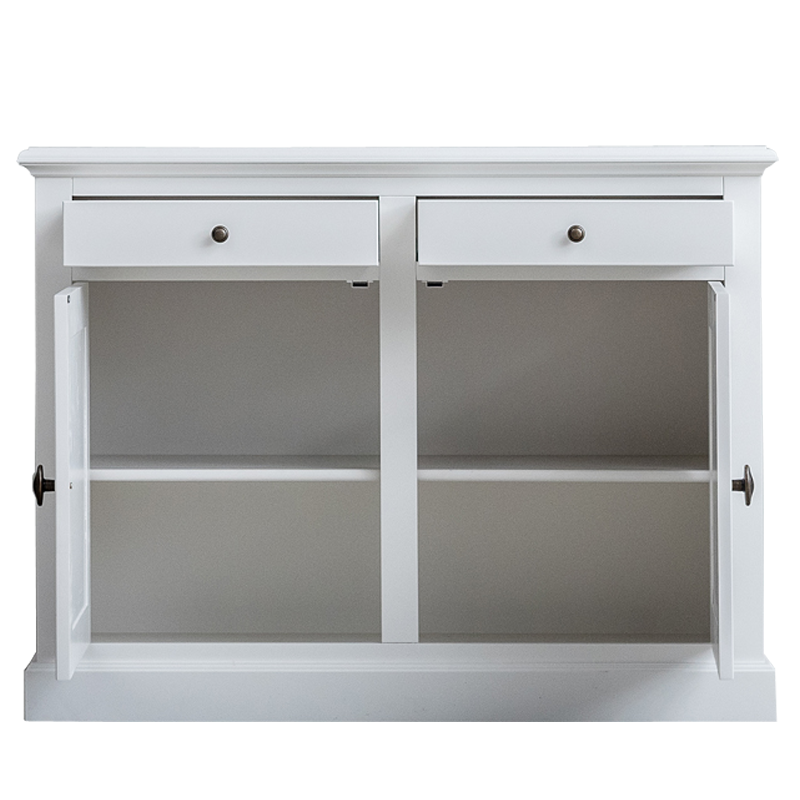 Sideboard Kroatien - 126x45x95H cm - 2 Schubladen - 2 Flügeltüren