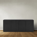 Sideboard Manhattan 06 - 200x40x80H cm - schlankes Design - 4 push-to-open Türen - grifflose Türen