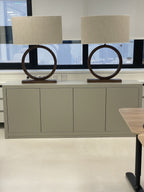 Sideboard Manhattan 06 - 200x40x80H cm - schlankes Design - 4 push-to-open Türen - grifflose Türen