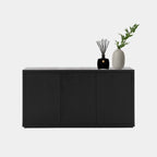 Sideboard Manhattan 07 - 160x40x80H cm - schlankes Design - 3 push-to-open Türen - grifflose Türen