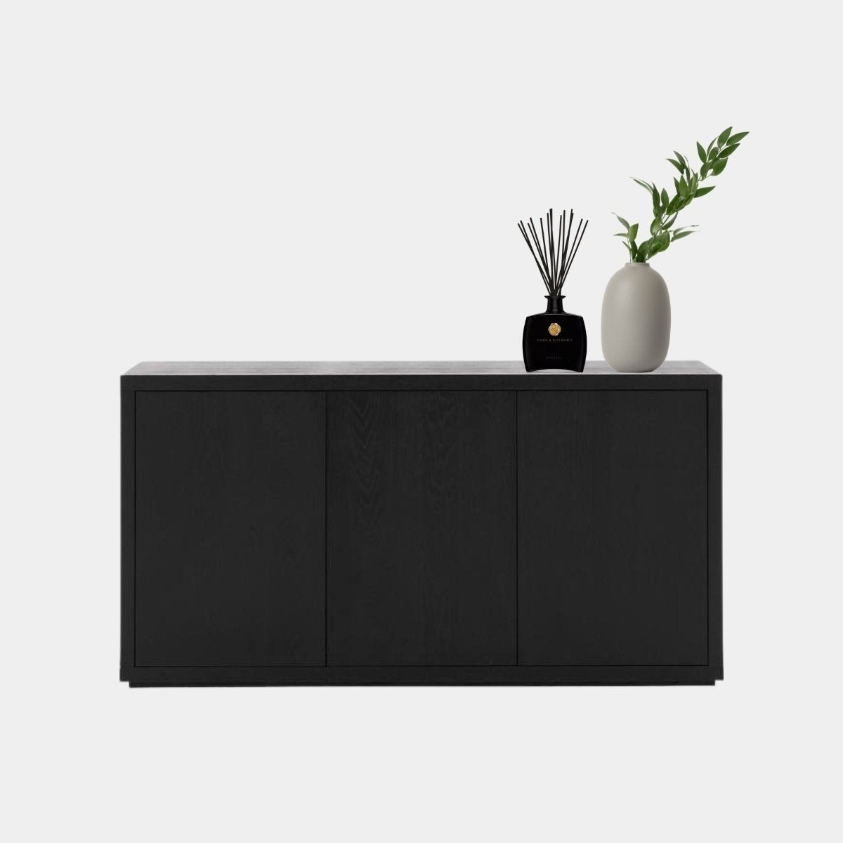 Sideboard Manhattan 07 - 160x40x80H cm - schlankes Design - 3 push-to-open Türen - grifflose Türen