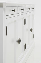 Sideboard Privatbibliothek - 200x40x80H cm - 4 Schubladen - 4 geschlossene Flügeltüren