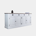 Sideboard Sara 03 - 200x46x90H cm - Eichenplatte - 4 Soft-Close-Schubladen - 4 geschlossene Flügeltüren