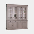 Buffetschrank Antwerpen -225x50x240H cm - 4 Vitrinentüren - 4 Soft-Close-Schubladen - 4 geschlossene Türen