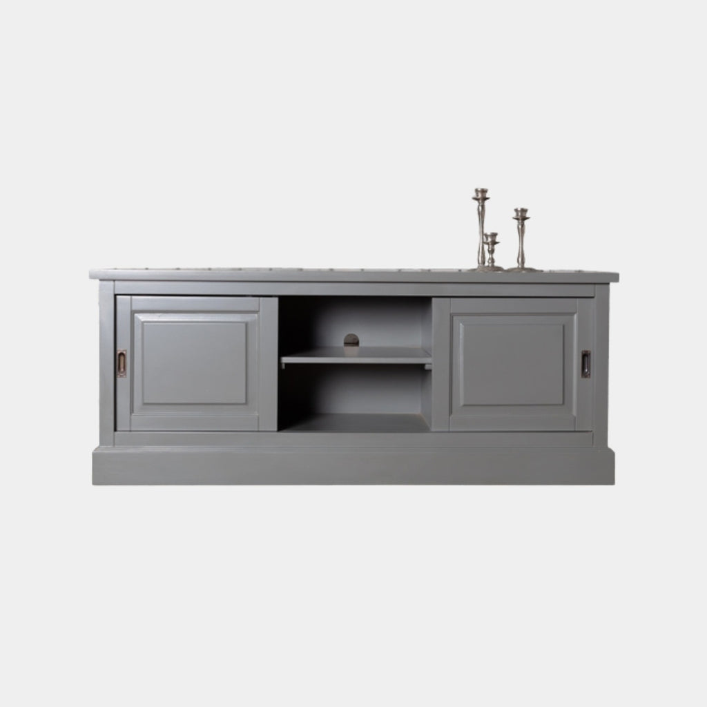 Avignon TV Sideboard - 150x48x60H cm - 2 Schiebetüren - offenes Mittelfach - mit Kabeldurchlass