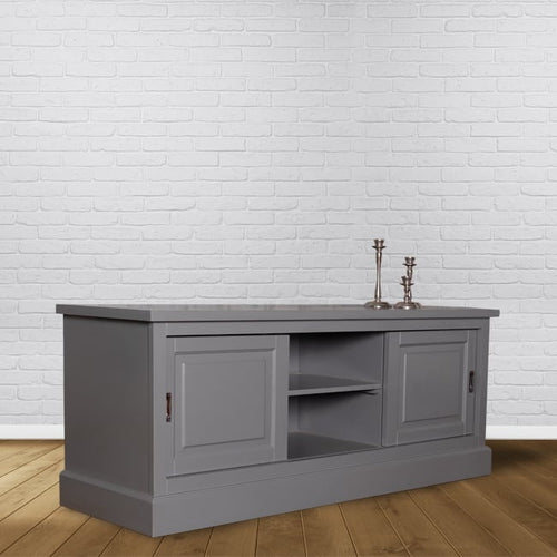 Avignon TV Sideboard - 150x48x60H cm - 2 Schiebetüren - offenes Mittelfach - mit Kabeldurchlass