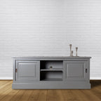Avignon TV Sideboard - 150x48x60H cm - 2 Schiebetüren - offenes Mittelfach - mit Kabeldurchlass