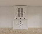 Buffetschrank Bangkok - 150x50x240H cm - 6 Türen - 7 Soft-Close-Schubladen - 2 Glastüren
