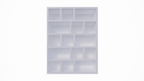 Regalelement Barbados - 160x40x210H cm - schlankes Design - 5 cm Regalstärke - offene Regale - Raumtrenner