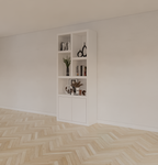 Fächerschrank Basel - 100x40x230H cm - 6cm Fachbodenstärke - 2 offene Türen - 5 offene Fächer