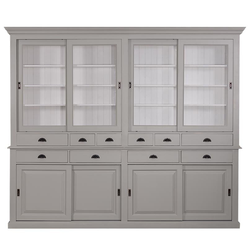 Buffetschrank Belgrad - 240x50x230H cm - 8 Schiebetüren - 10 Soft-Close-Schubladen