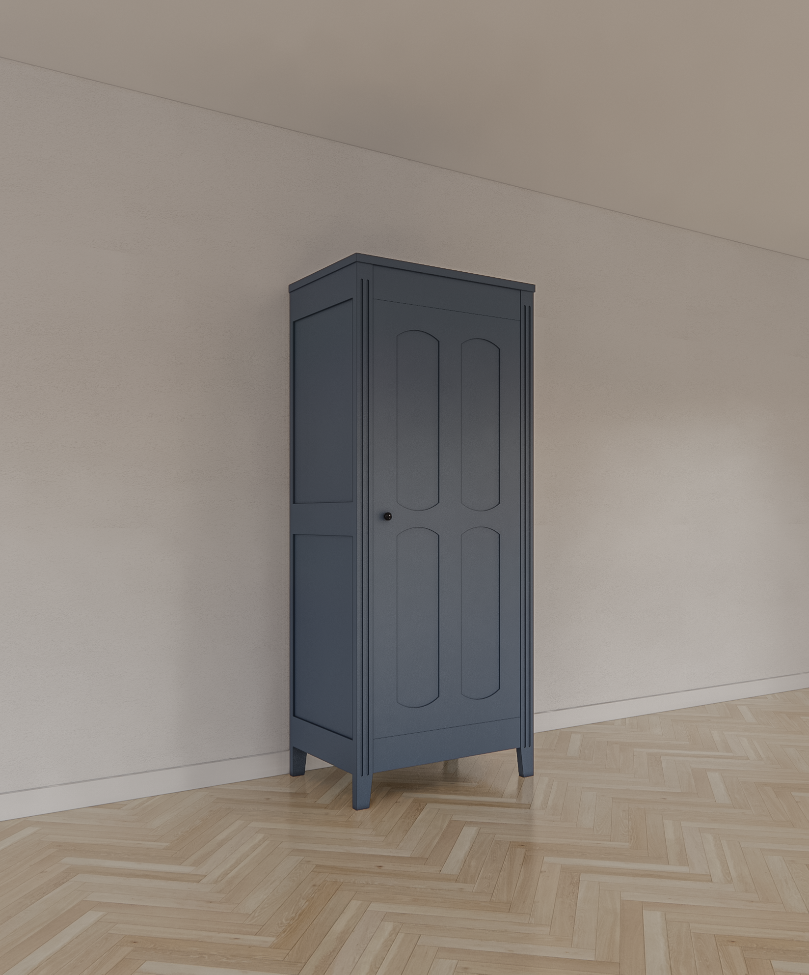 Kinderschrank Blora - 80x55x195H cm - 1 Tür - auf Beinen