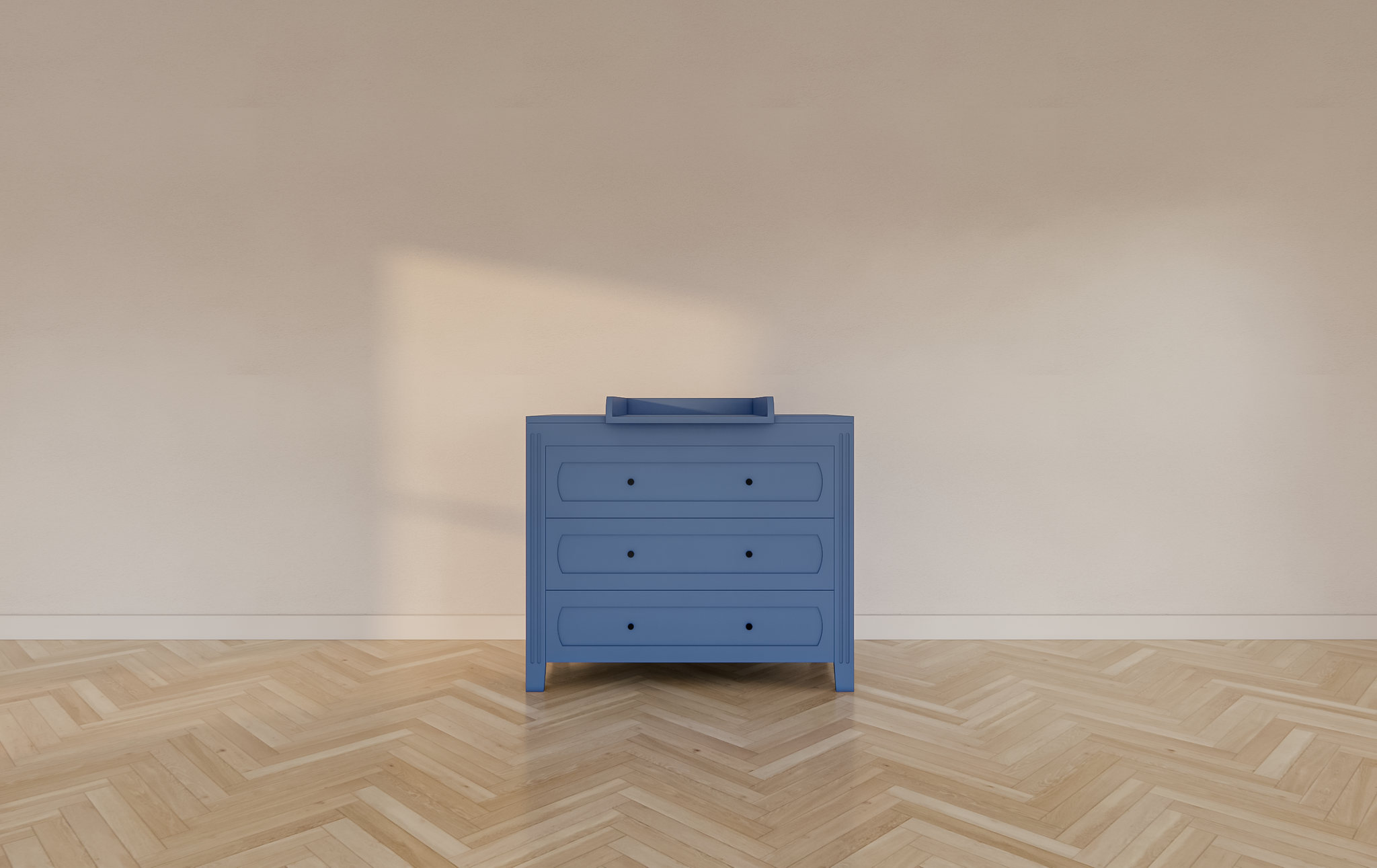 Blora Kommode - 100x55x90H cm - 3 Soft-Close-Schubladen - auf Beinen