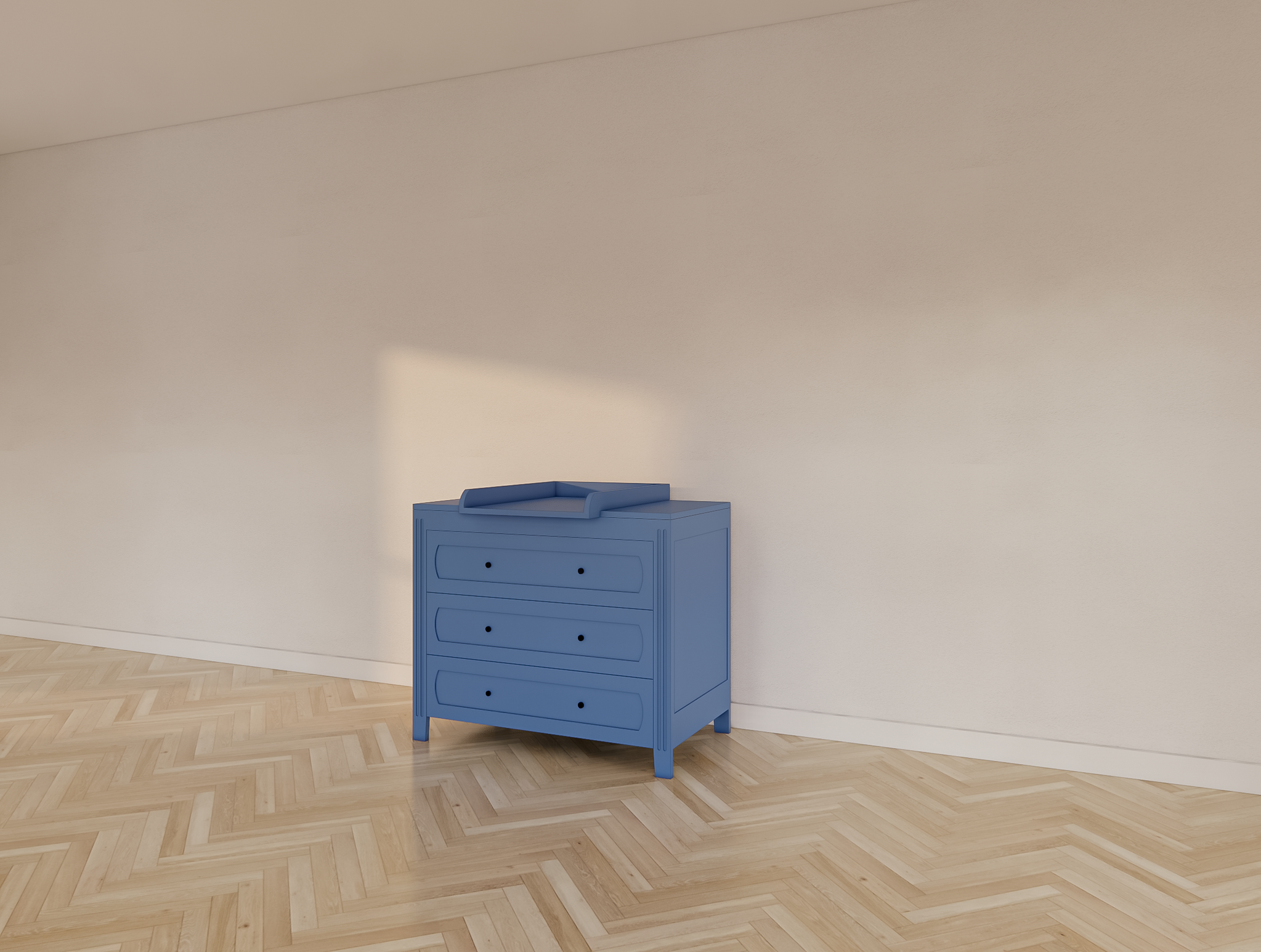 Blora Kommode - 100x55x90H cm - 3 Soft-Close-Schubladen - auf Beinen