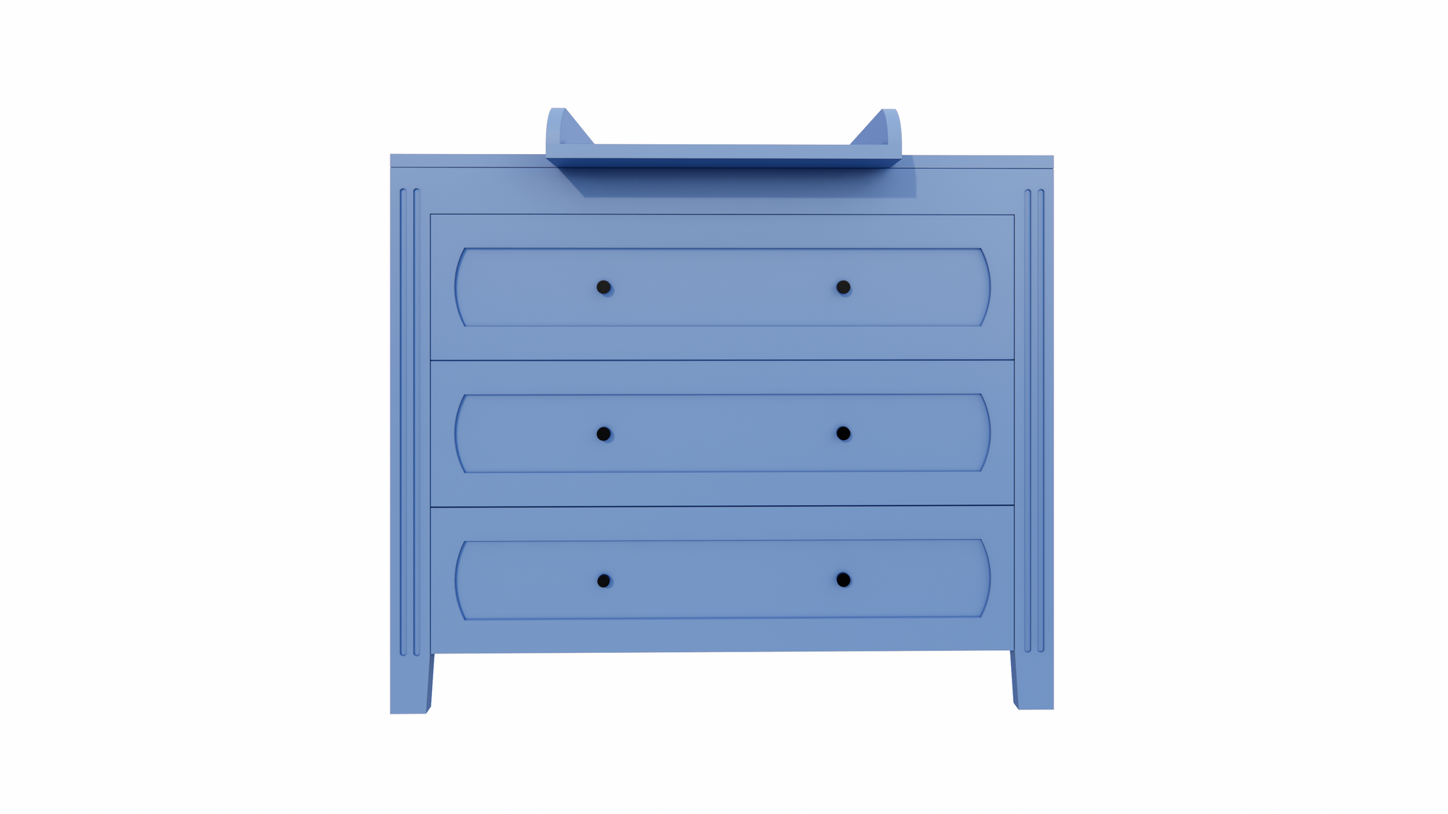 Blora Kommode - 100x55x90H cm - 3 Soft-Close-Schubladen - auf Beinen